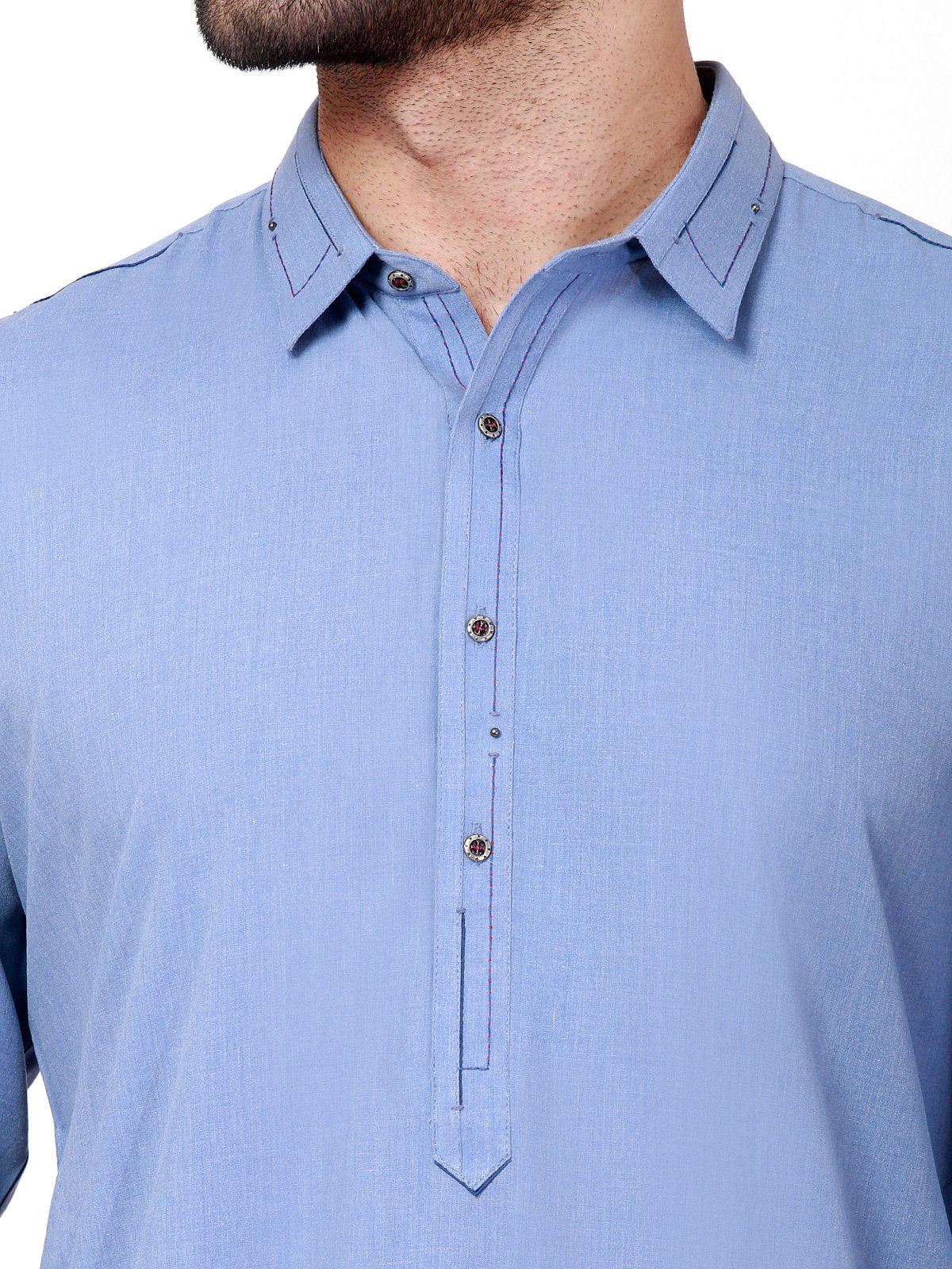 Edenrobe - Men's Blue Swish Collection - EMTSW21S-99111