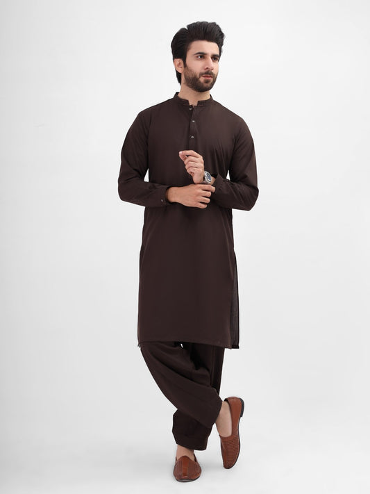 Edenrobe - Men's Dark Brown Swish Collection - EMTSW21S-99115