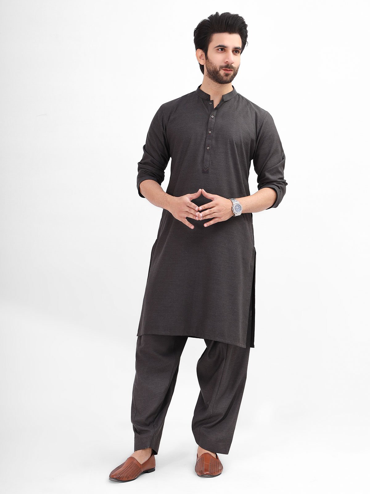 Edenrobe - Men's Charcoal Grey Swish Collection - EMTSW21S-99116