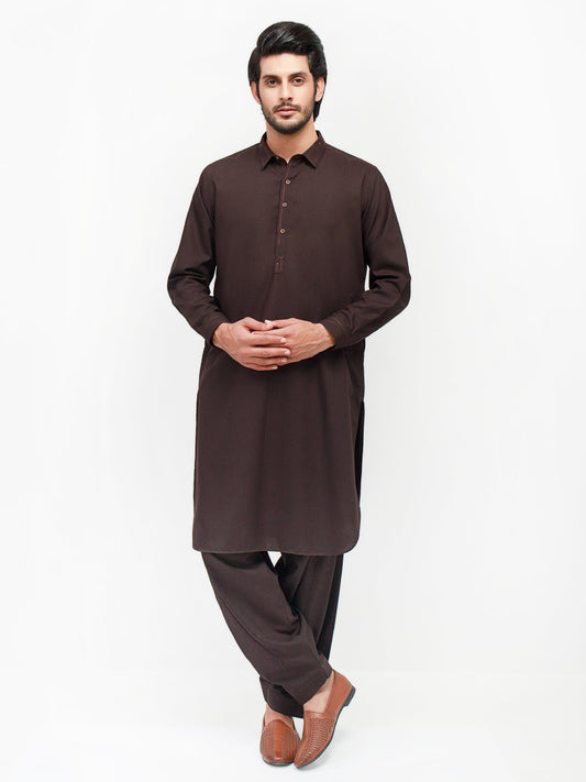 Edenrobe - Men's Dark Brown Swish Collection - EMTSW21S-99153