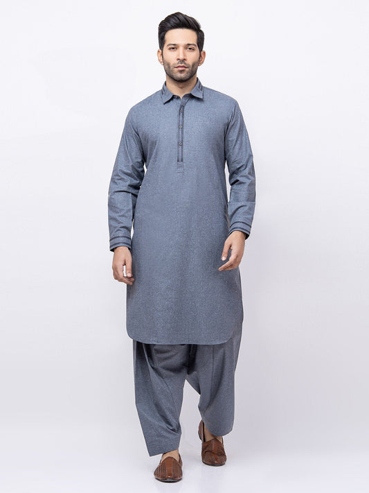 Edenrobe - Men's Mid Blue Swish Collection - EMTSW21S-99158