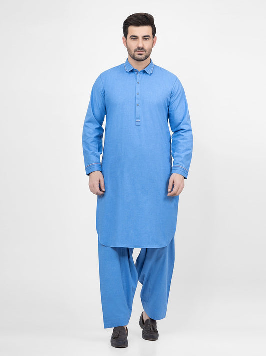 Edenrobe - Men's Sky Blue Swish Collection - EMTSW21S-99160