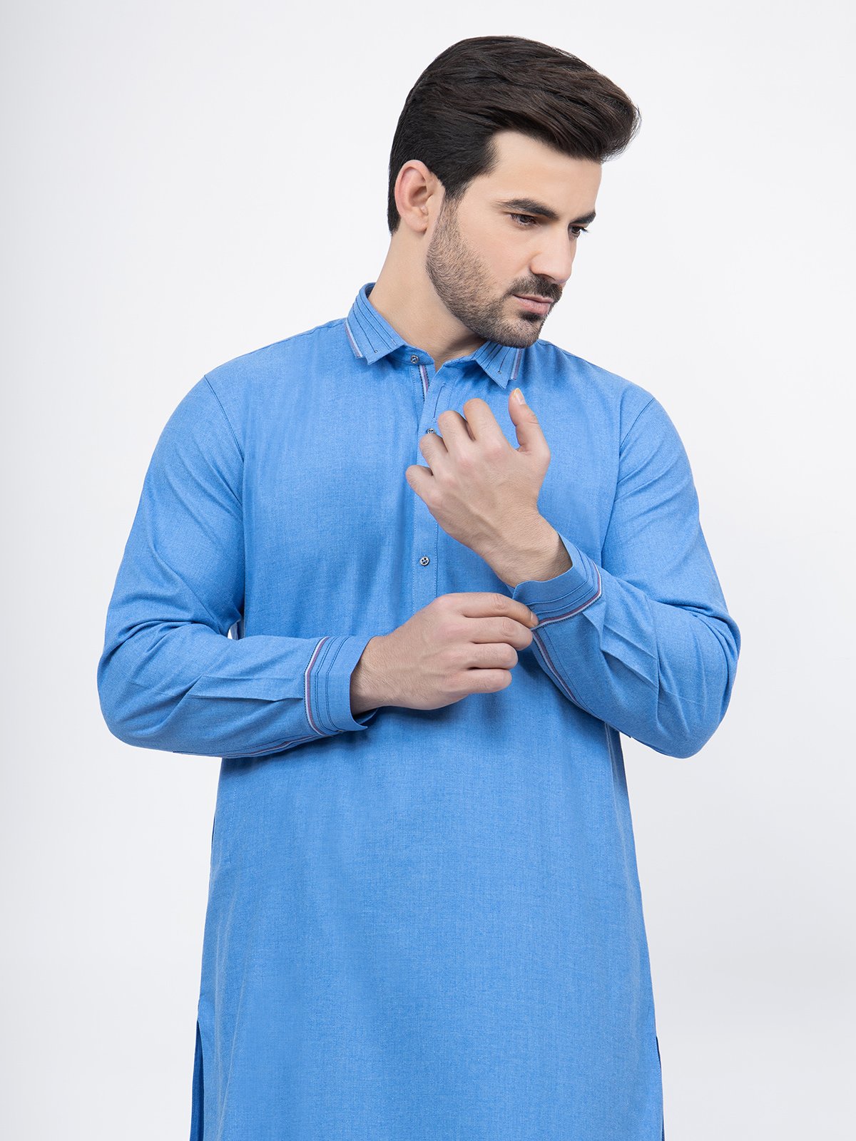 Edenrobe - Men's Sky Blue Swish Collection - EMTSW21S-99160