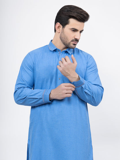 Edenrobe - Men's Sky Blue Swish Collection - EMTSW21S-99160