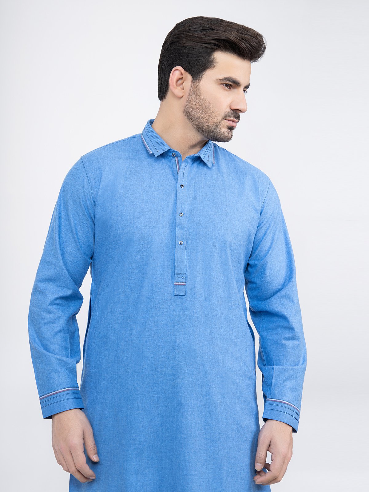 Edenrobe - Men's Sky Blue Swish Collection - EMTSW21S-99160