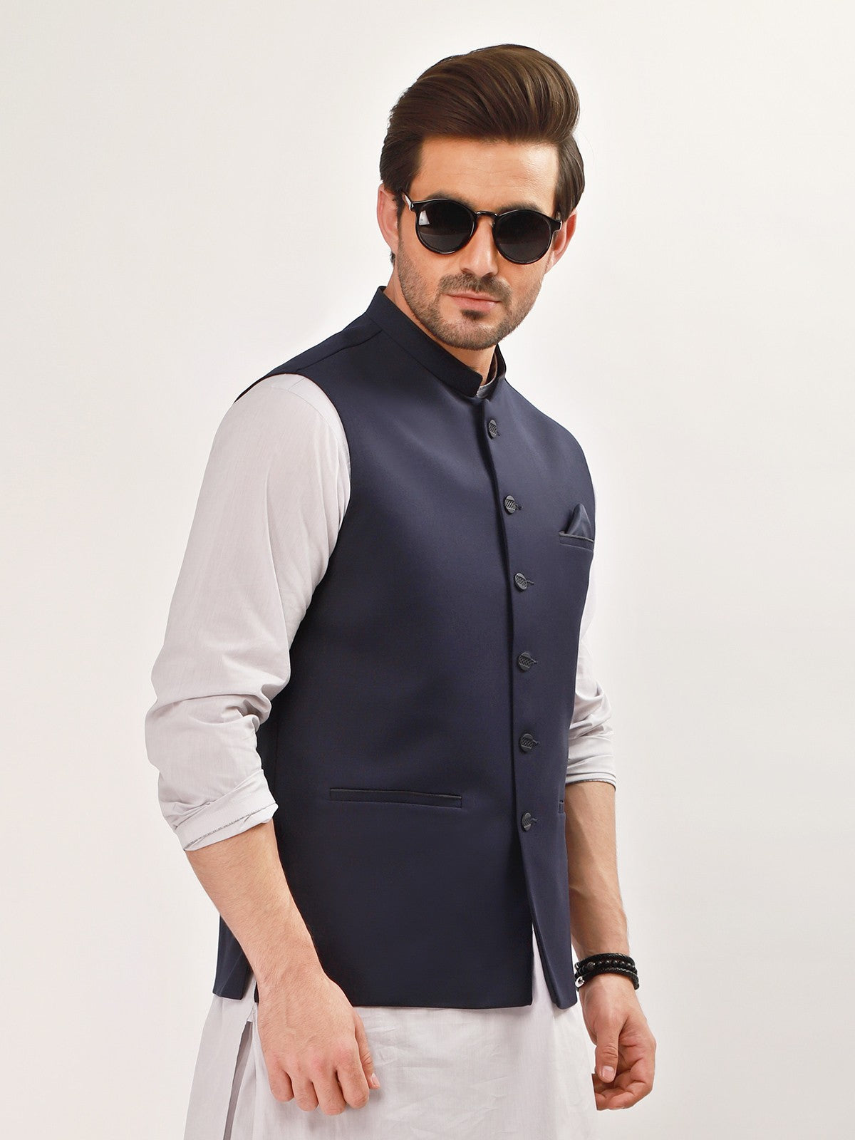 Edenrobe - Men's Navy Waist Coat - EMTWC21-35741