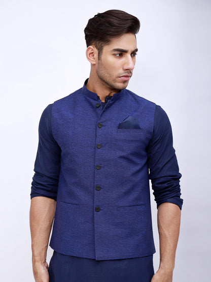 Edenrobe - Men's Navy Waist Coat - EMTWC21-35743