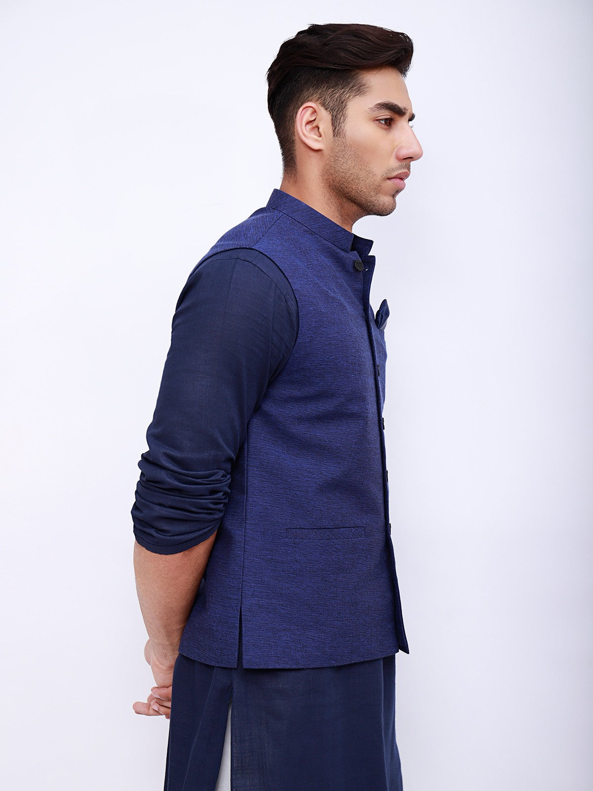 Edenrobe - Men's Navy Waist Coat - EMTWC21-35743