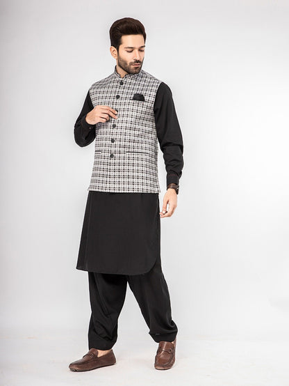 Edenrobe - Men's Grey Waist Coat - EMTWC21-35750