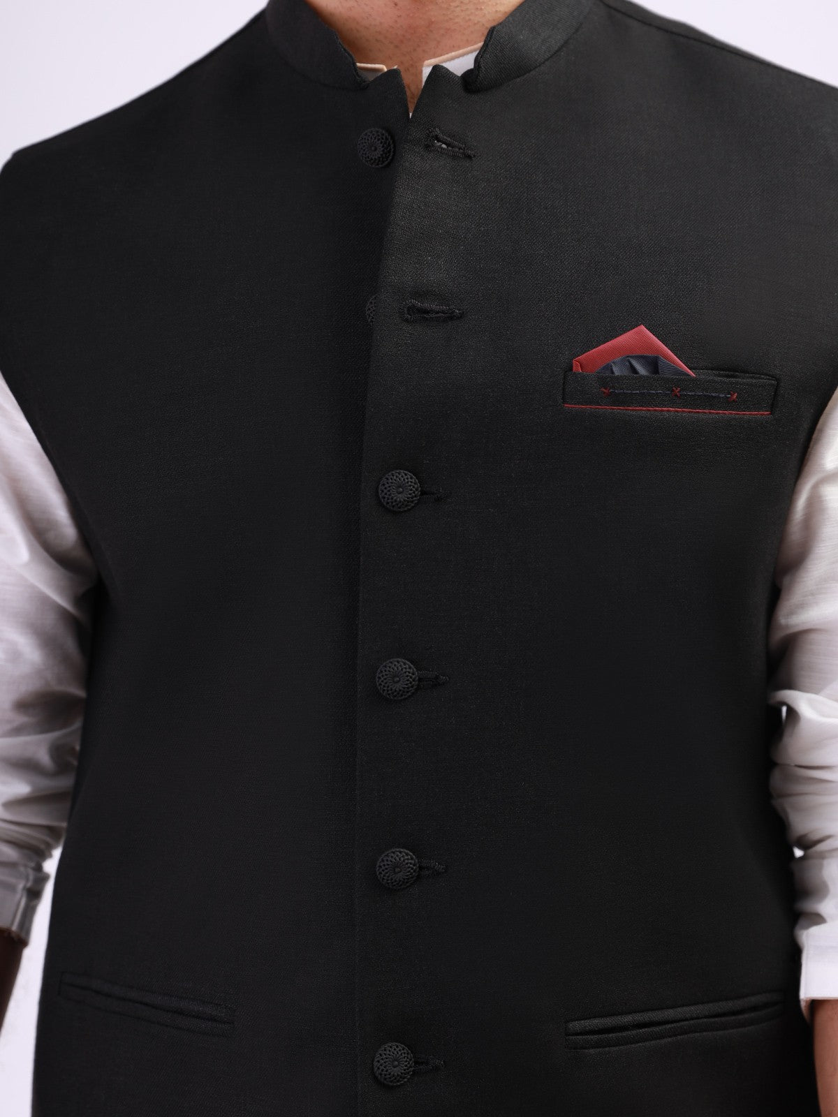 Edenrobe - Men's Charcoal Waist Coat - EMTWC21-35754