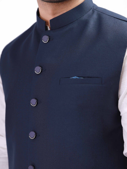 Edenrobe - Men's Navy Waist Coat - EMTWC21-35756