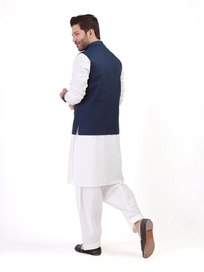 Edenrobe - Men's Navy Waist Coat - EMTWC21-35756