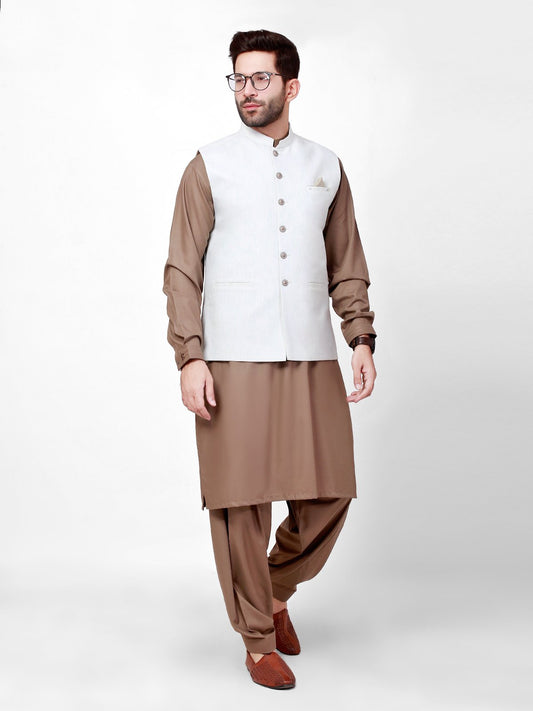 Edenrobe - Men's Ice Green Waist Coat - EMTWC21-35770