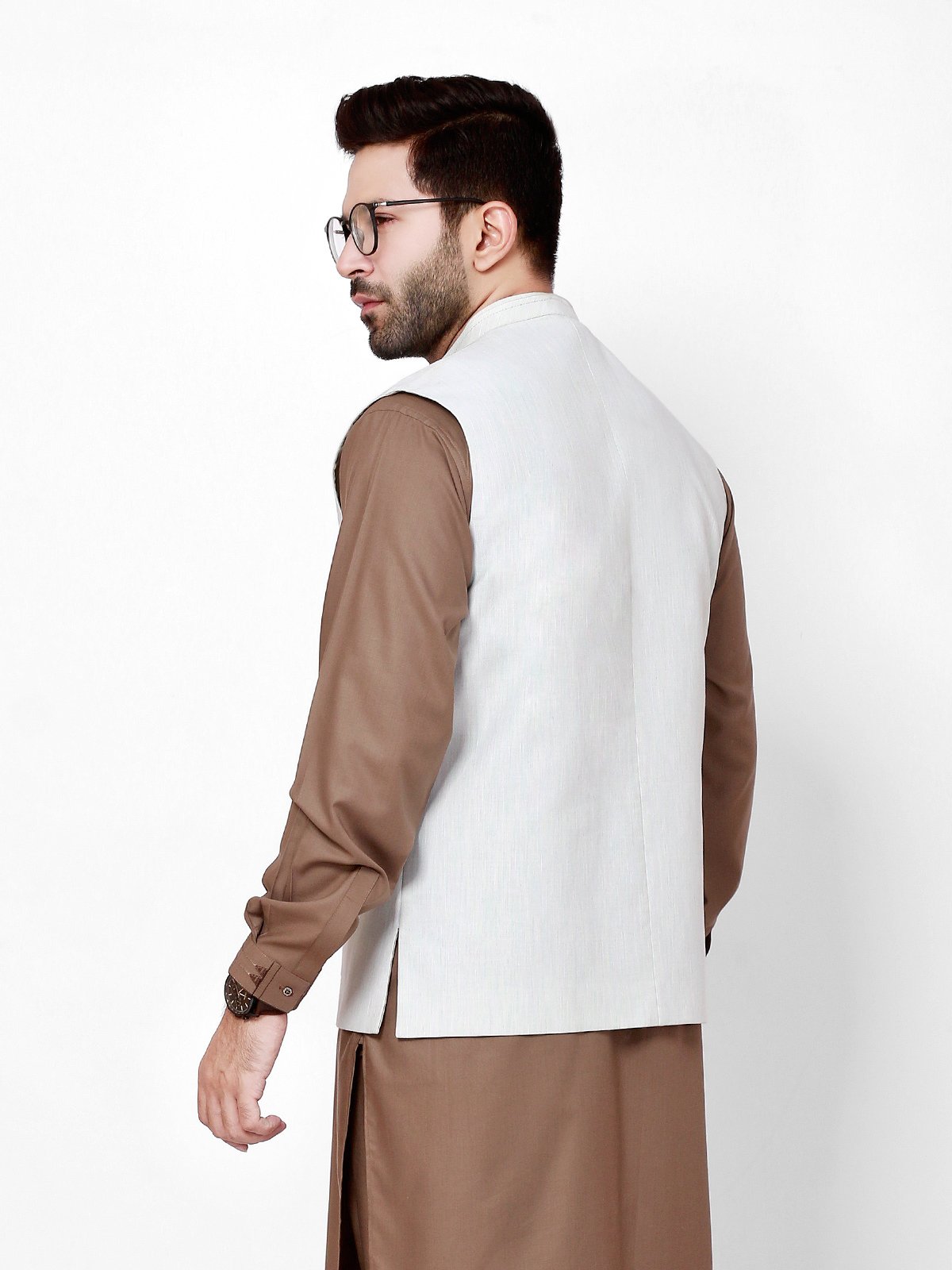 Edenrobe - Men's Ice Green Waist Coat - EMTWC21-35770