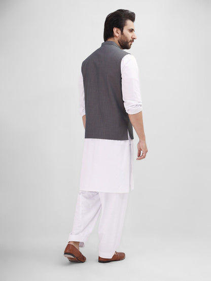 Edenrobe - Men's Dark Grey Waist Coat - EMTWC21-35772