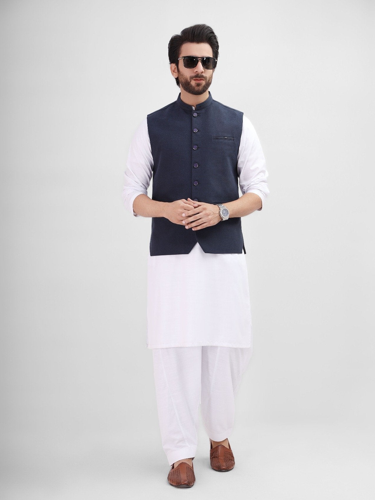 Edenrobe - Men's Dark Navy Waist Coat - EMTWC21-35773