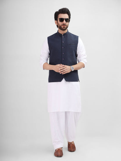 Edenrobe - Men's Dark Navy Waist Coat - EMTWC21-35773