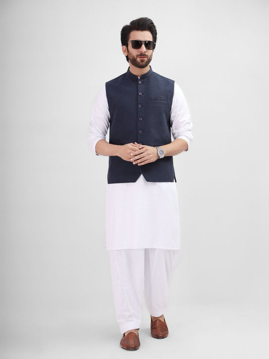 Edenrobe - Men's Dark Navy Waist Coat - EMTWC21-35773