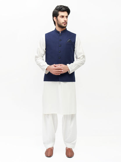 Edenrobe - Men's Navy Waist Coat - EMTWC21-35774