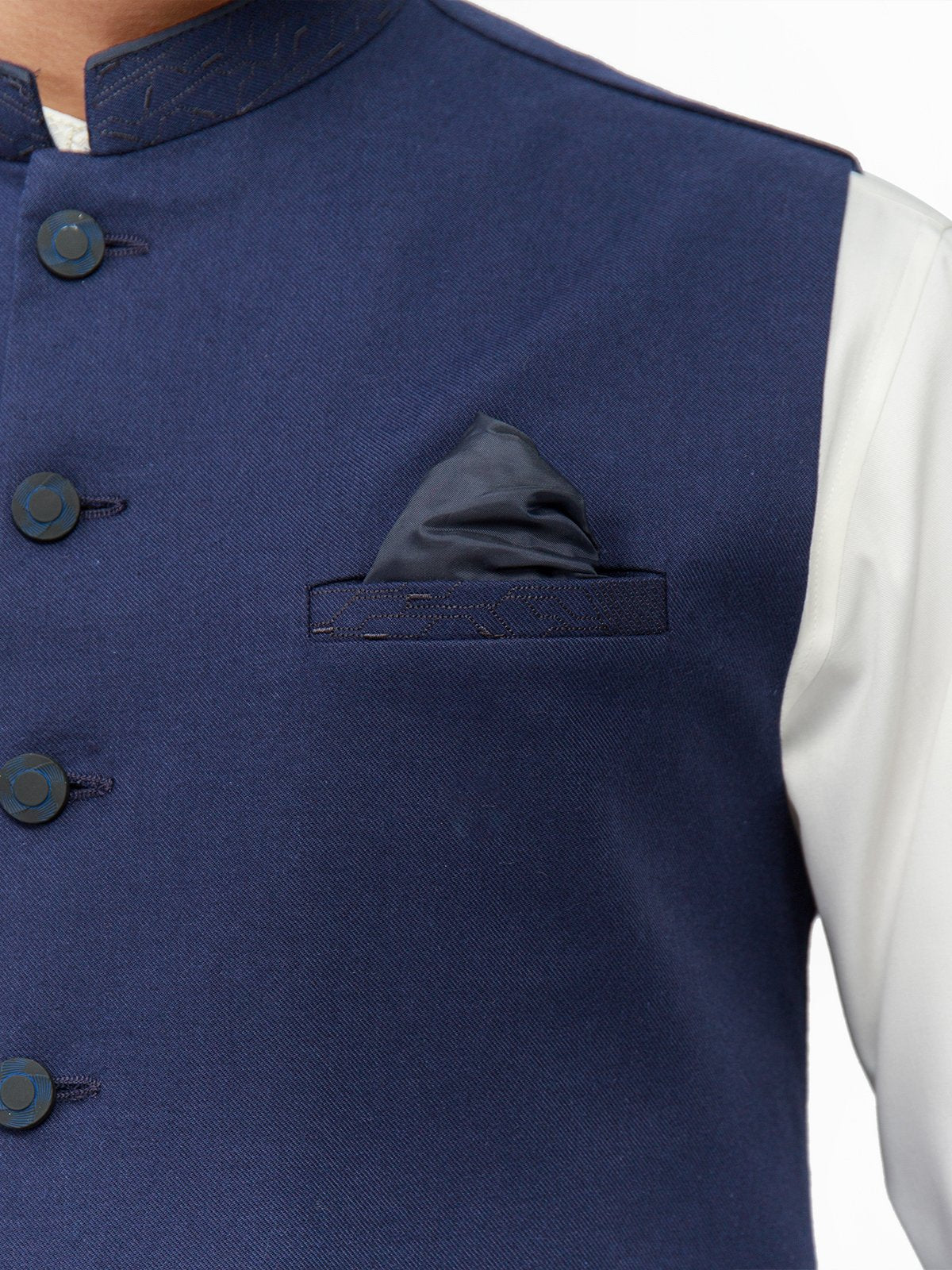 Edenrobe - Men's Navy Waist Coat - EMTWC21-35774