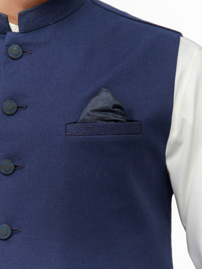 Edenrobe - Men's Navy Waist Coat - EMTWC21-35774