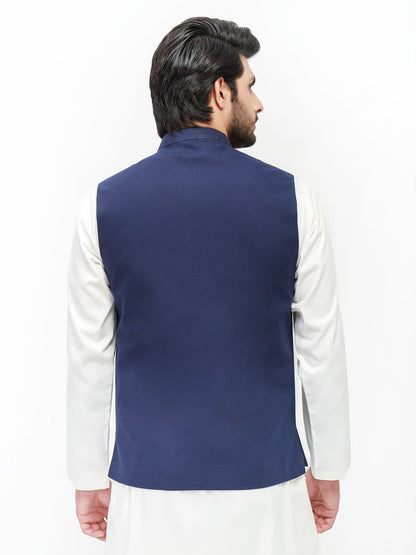 Edenrobe - Men's Navy Waist Coat - EMTWC21-35774