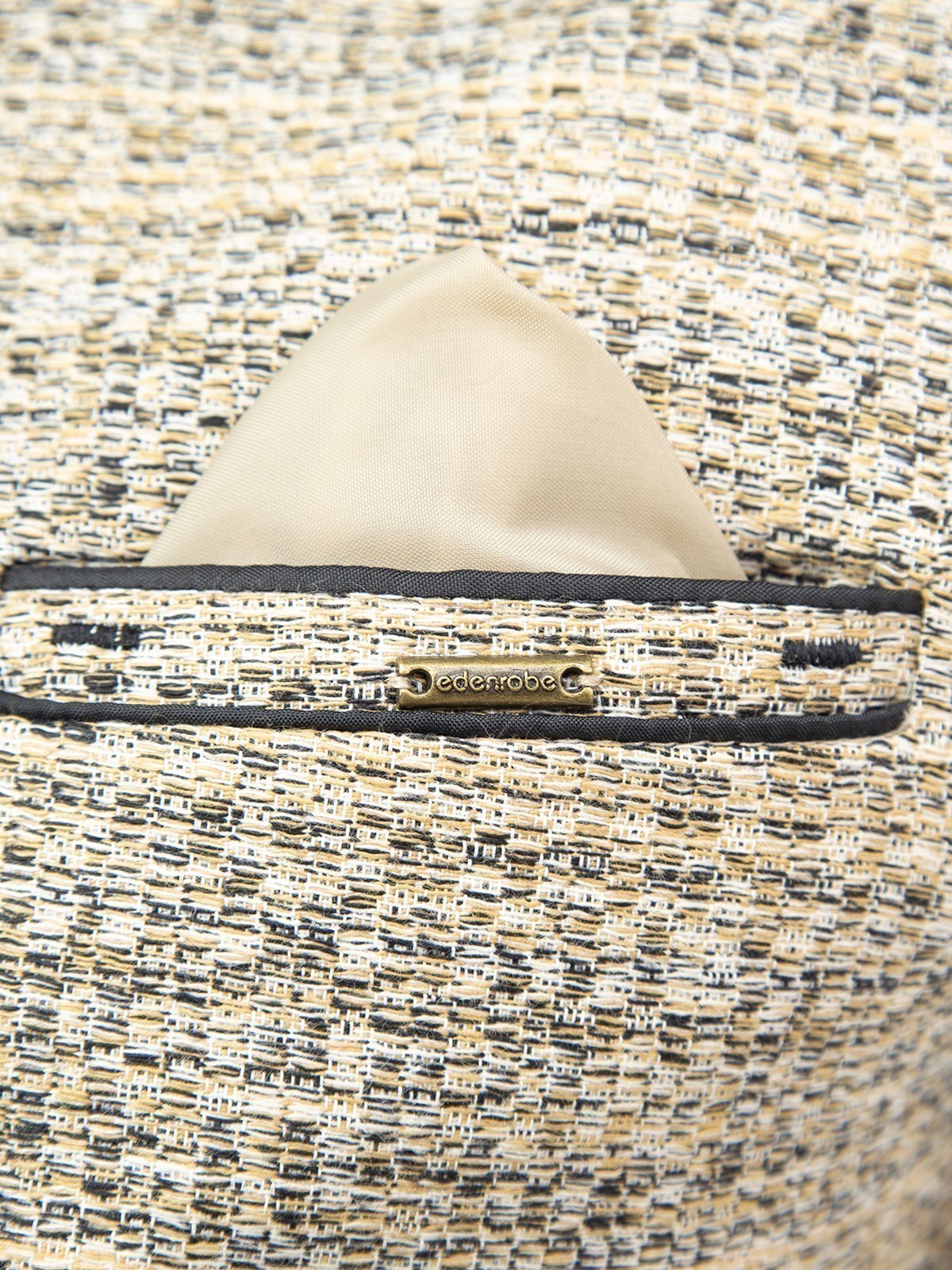 Edenrobe - Men's Beige Waist Coat - EMTWC21-35777