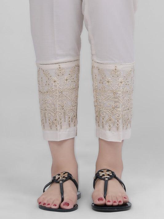 Edenrobe - Women's Light Beige Trouser - EWBE21-76319