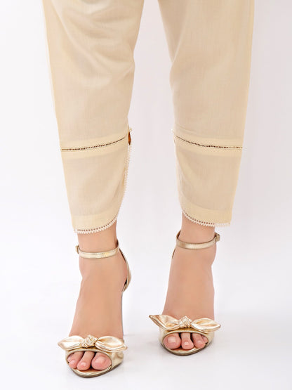 Edenrobe - Women's Cream Trouser - EWBP21-76298