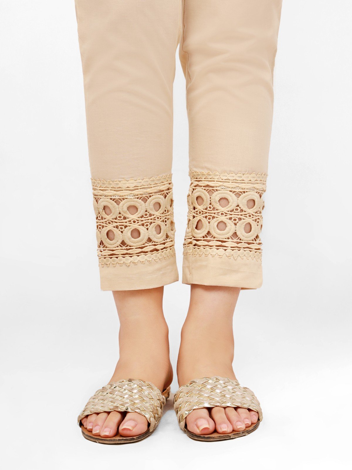 Edenrobe - Women's Beige Trouser - EWBP21-76299