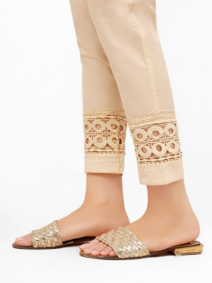 Edenrobe - Women's Beige Trouser - EWBP21-76299