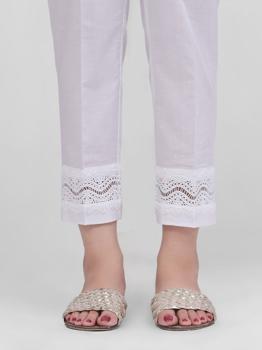 Edenrobe - Women's White Trouser - EWBP21-76300