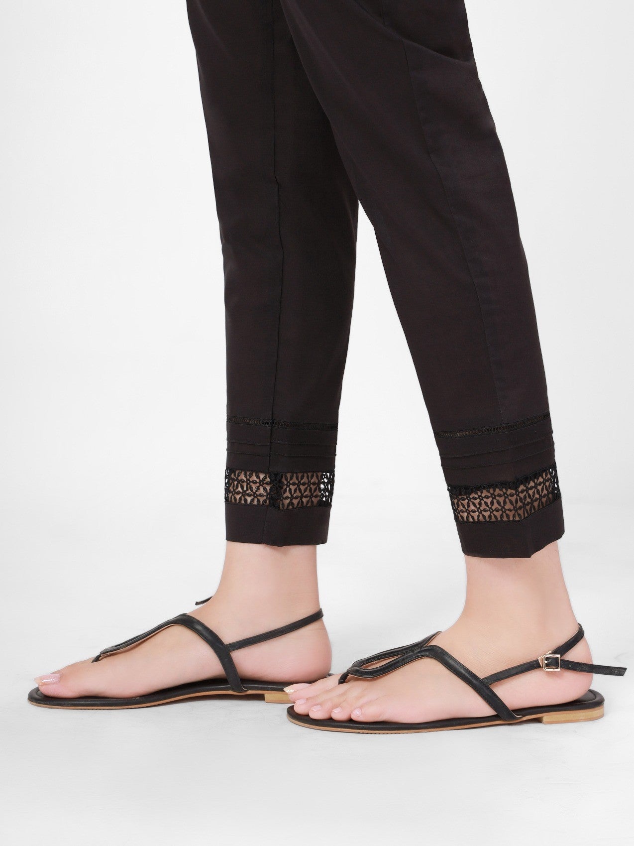 Edenrobe - Women's Black Trouser - EWBP21-76301