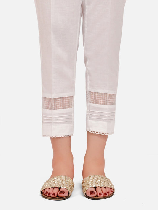 Edenrobe - Women's White Trouser - EWBP21-76308