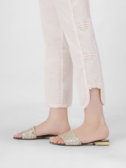 Edenrobe - Women's Cream Trouser - EWBP21-76311