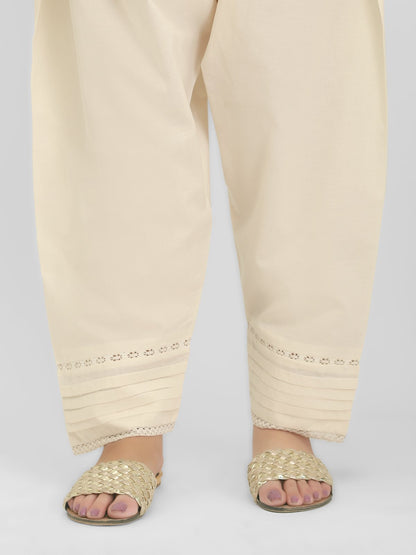Edenrobe - Women's Cream Trouser - EWBP21-76312