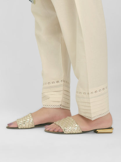 Edenrobe - Women's Cream Trouser - EWBP21-76312