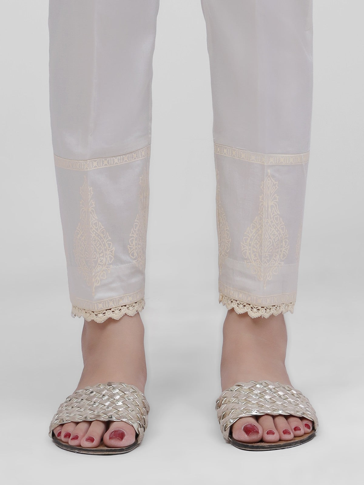 Edenrobe - Women's Light Beige Trouser - EWBP21-76313