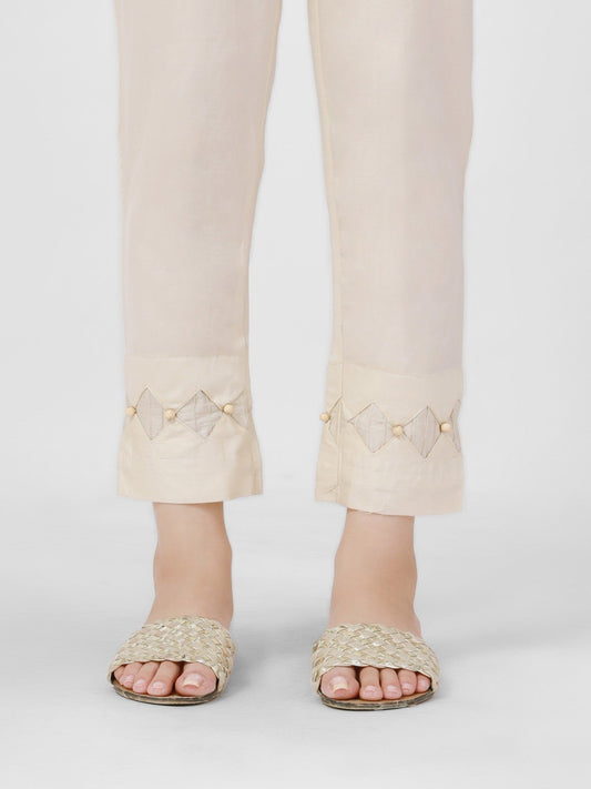 Edenrobe - Women's Cream Trouser - EWBP21-76317