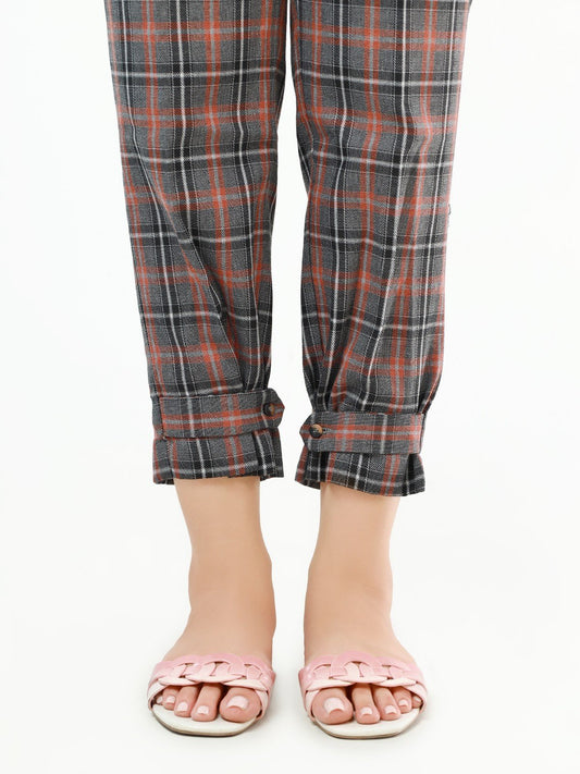 Edenrobe - Women's Grey Red Trouser - EWBP21-76322