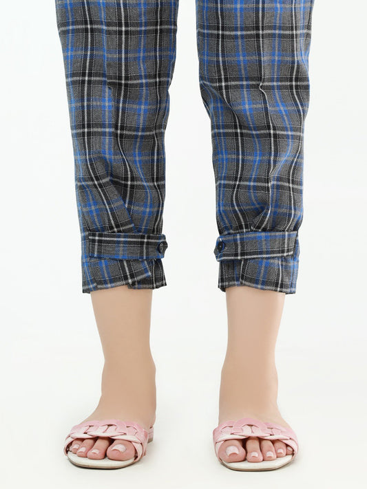 Edenrobe - Women's Grey & Blue Trouser - EWBP21-76332