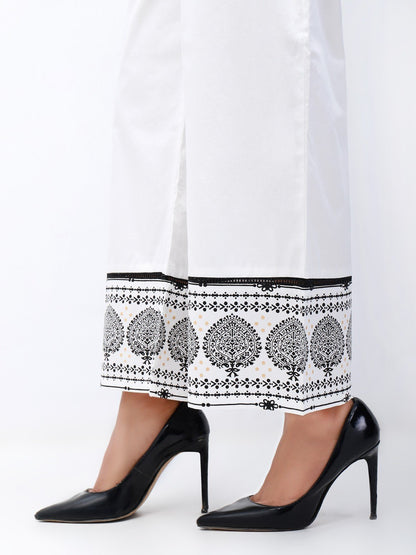 Edenrobe - Women's White Trouser - EWBP21-76336