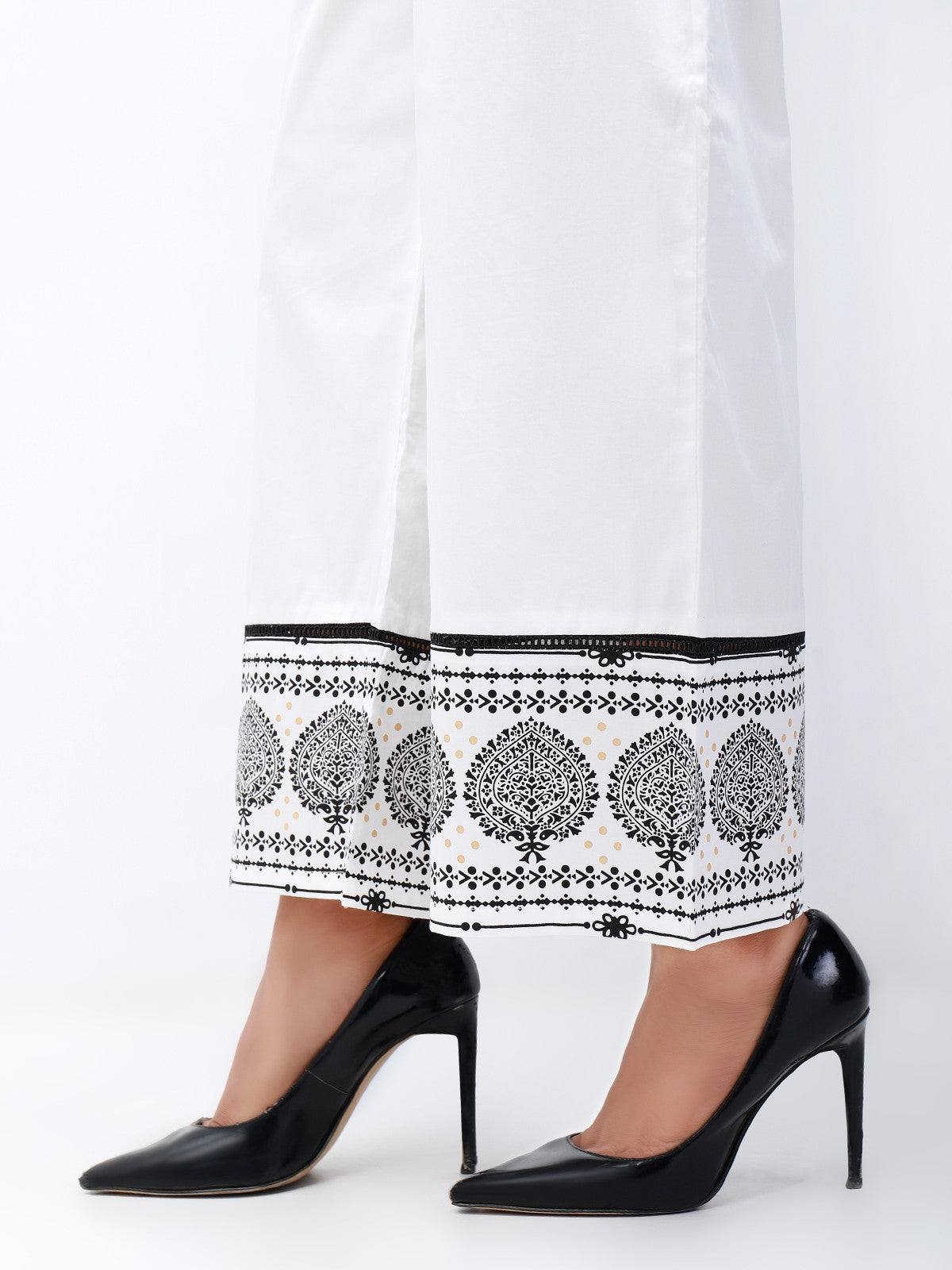 Edenrobe - Women's White Trouser - EWBP21-76336