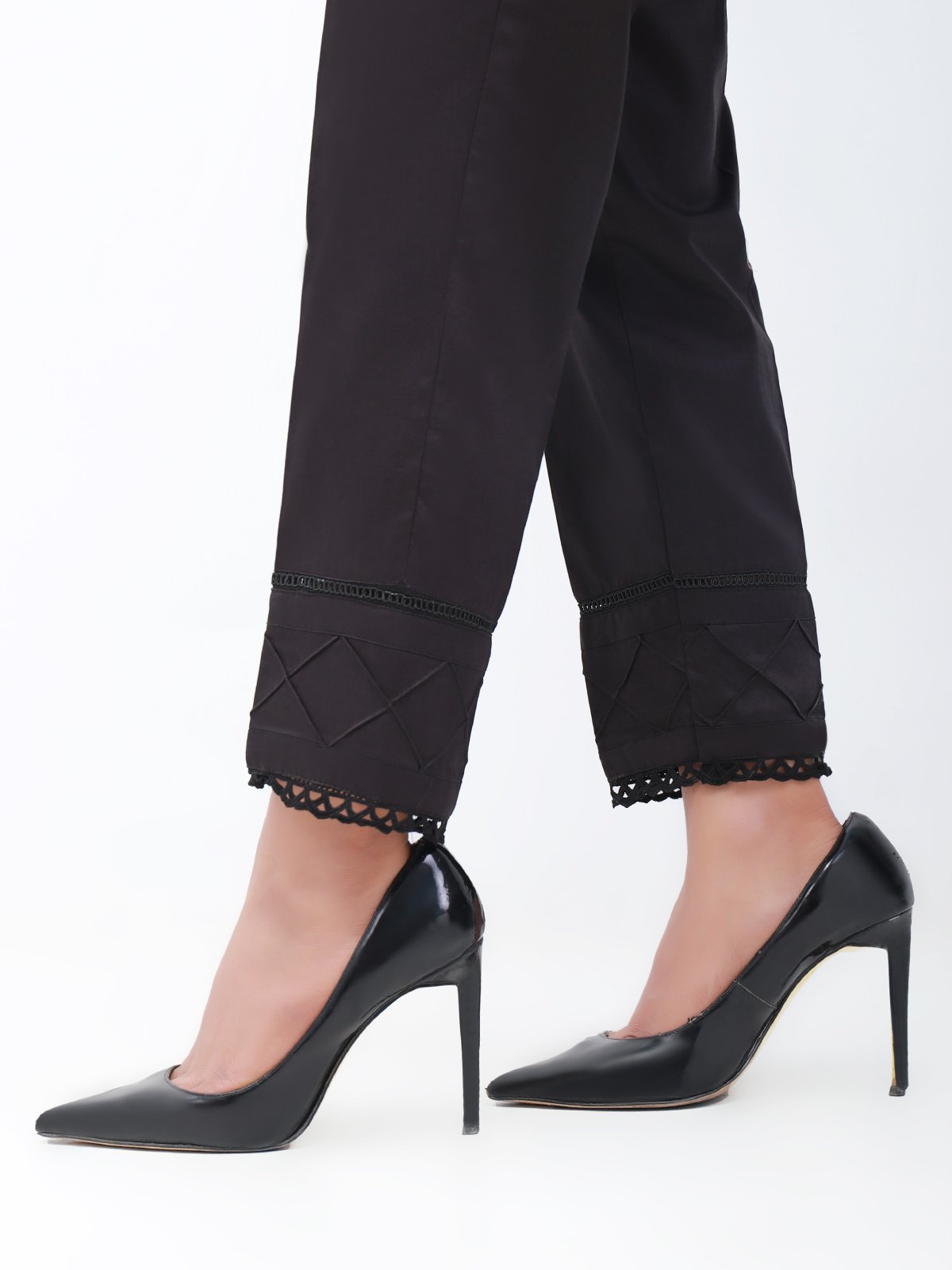 Edenrobe - Women's Black Trouser - EWBP21-76343