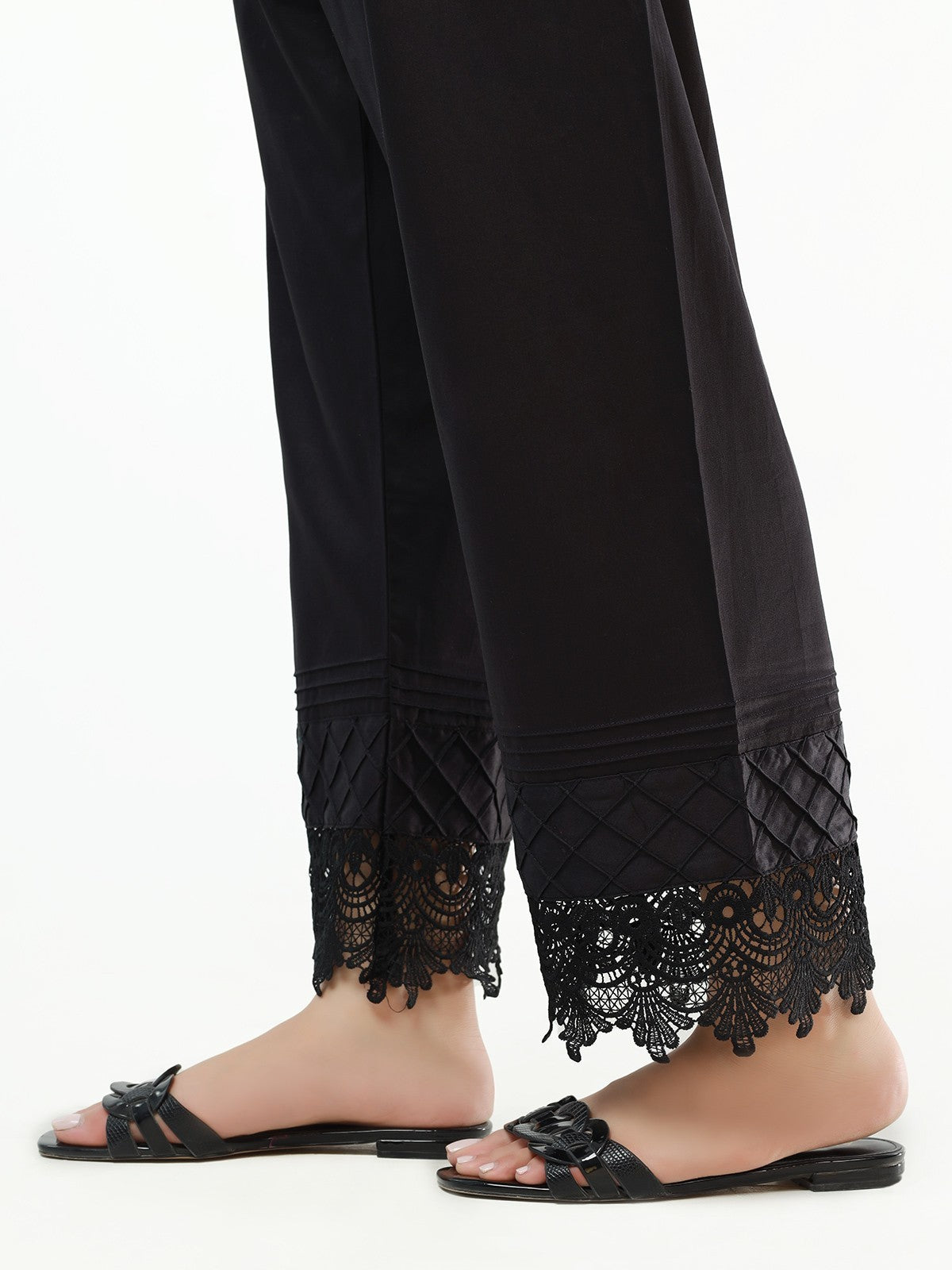 Edenrobe - Women's Black Trouser - EWBP21-76346