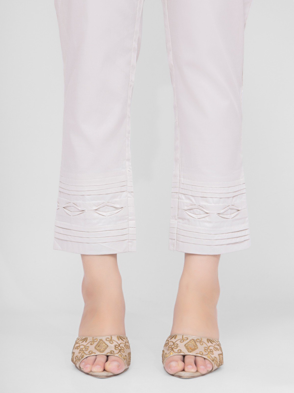 Edenrobe - Women's Light Beige Trouser - EWBP21-76357