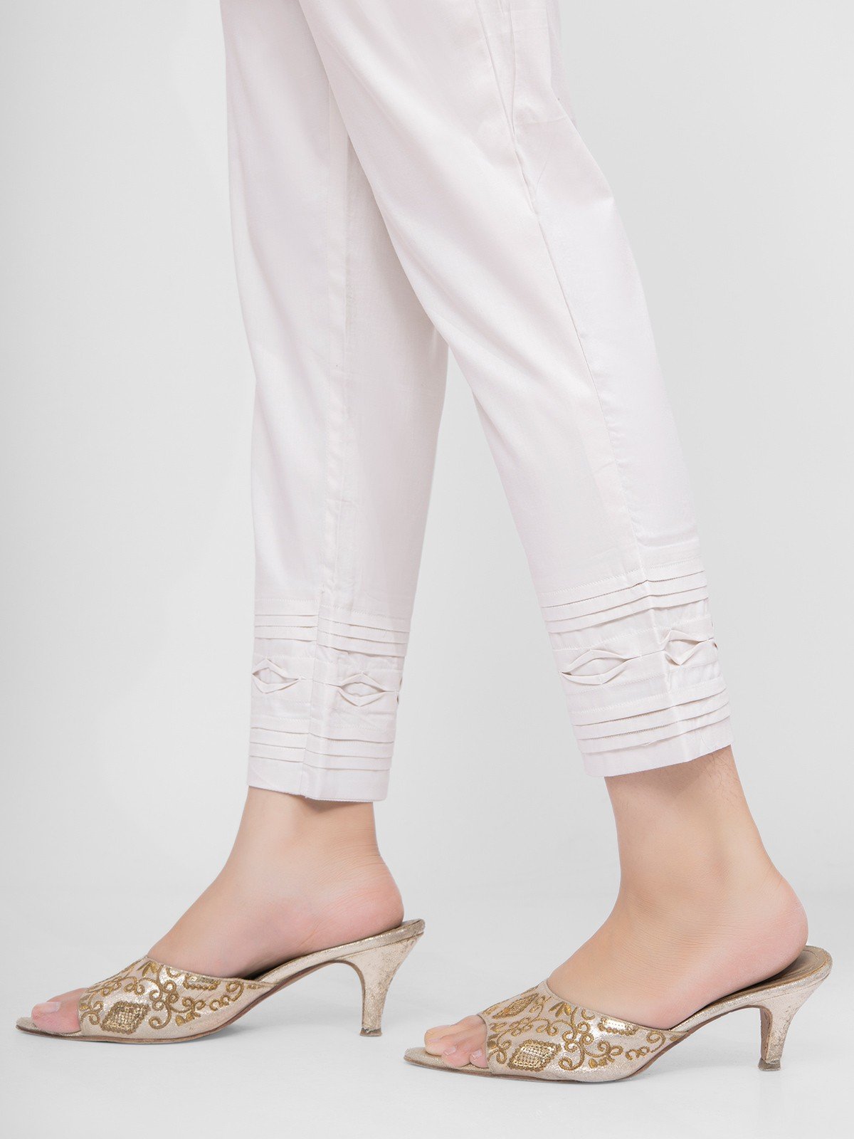 Edenrobe - Women's Light Beige Trouser - EWBP21-76357