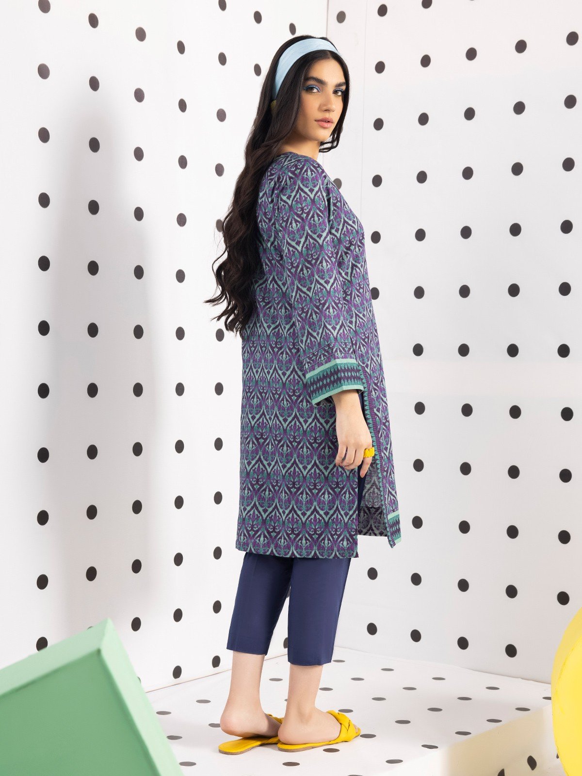 Edenrobe - Pret 1Pc Printed Khaddar Shirt - EWTKA21-67776