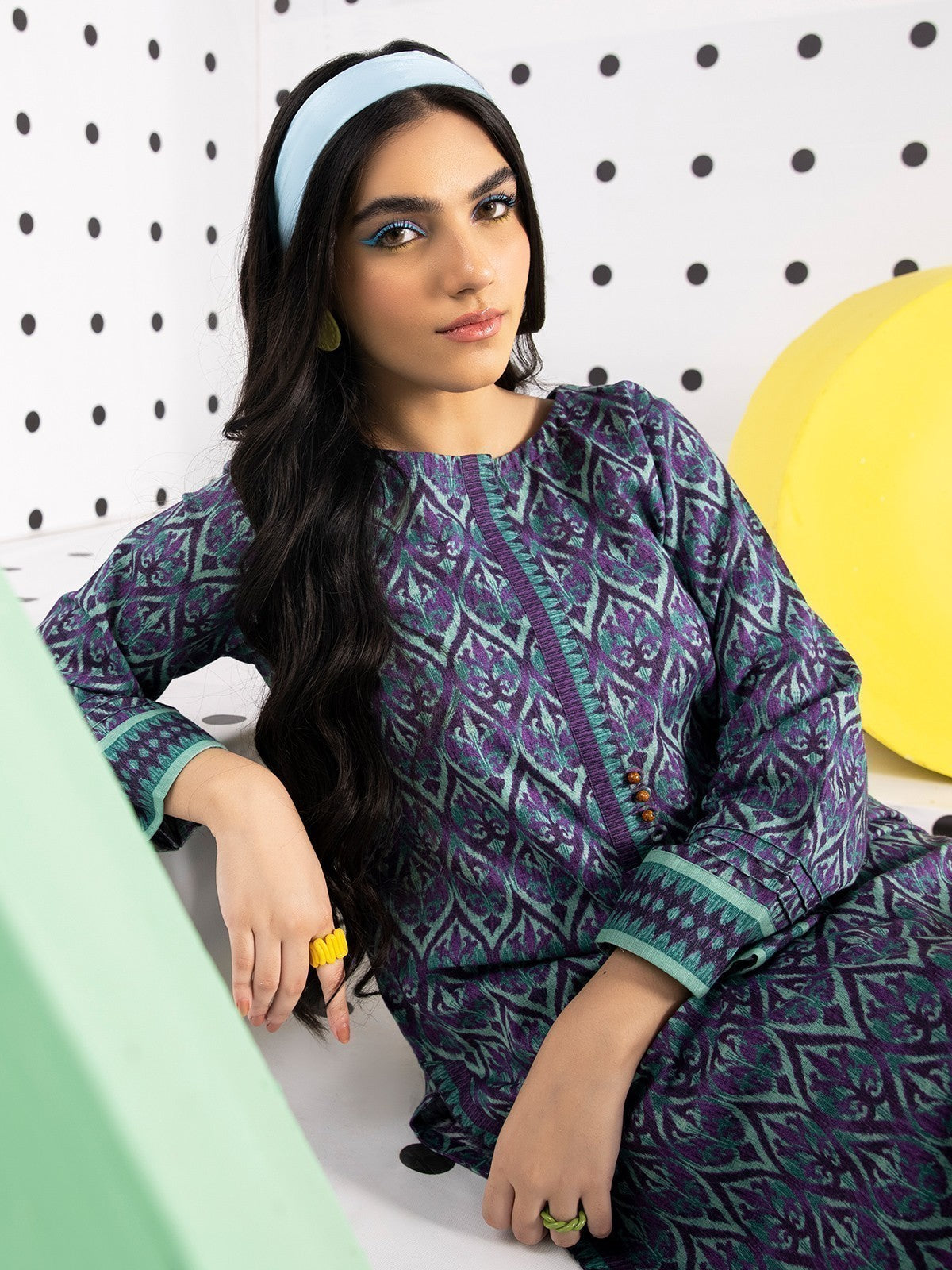 Edenrobe - Pret 1Pc Printed Khaddar Shirt - EWTKA21-67776
