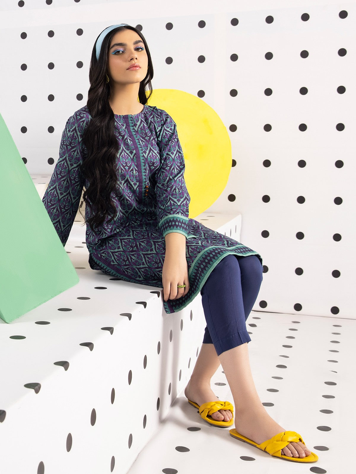 Edenrobe - Pret 1Pc Printed Khaddar Shirt - EWTKA21-67776